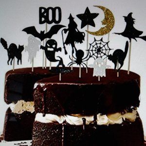 14 Pcs Halloween Party Cake Toppers  NWOT